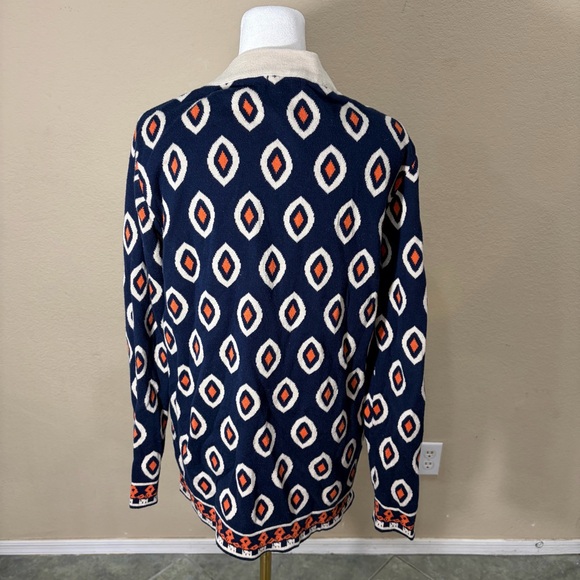 THML Aztec Southwestern Cardigan Boho Style Tunic Length Sz L Quiet Luxury - Picture 5 of 11